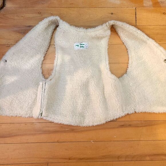 Toddler Patchwork Leather Sherpa Vest - Picture 5 of 6